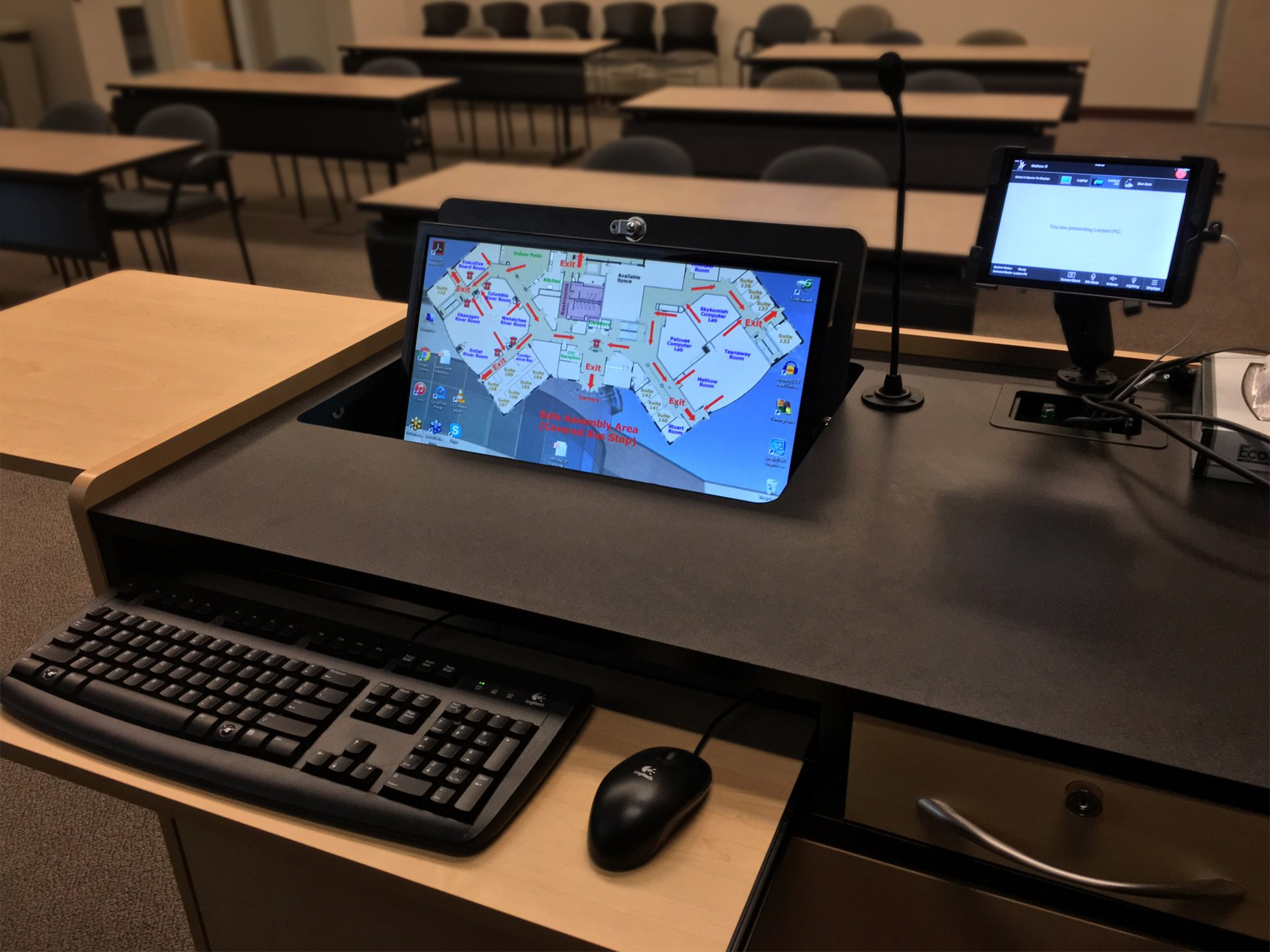 An example of technology that is available in every meeting room.